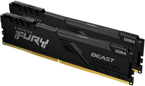 Комплект оперативной памяти Kingston Fury Beast [KF432C16BBK2/16] [16 ГБ DDR 4, 3200 МГц, 1.35 В, KIT]
